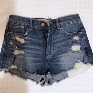 Hollister Vintage High Rose Denim Shorts